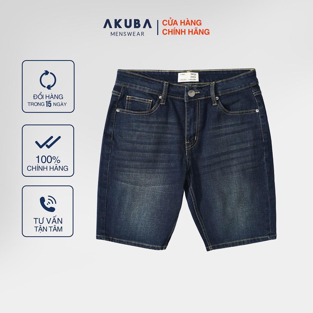 Quần Short Jean Nam Basic AKUBA Form Skinny | 01D19087