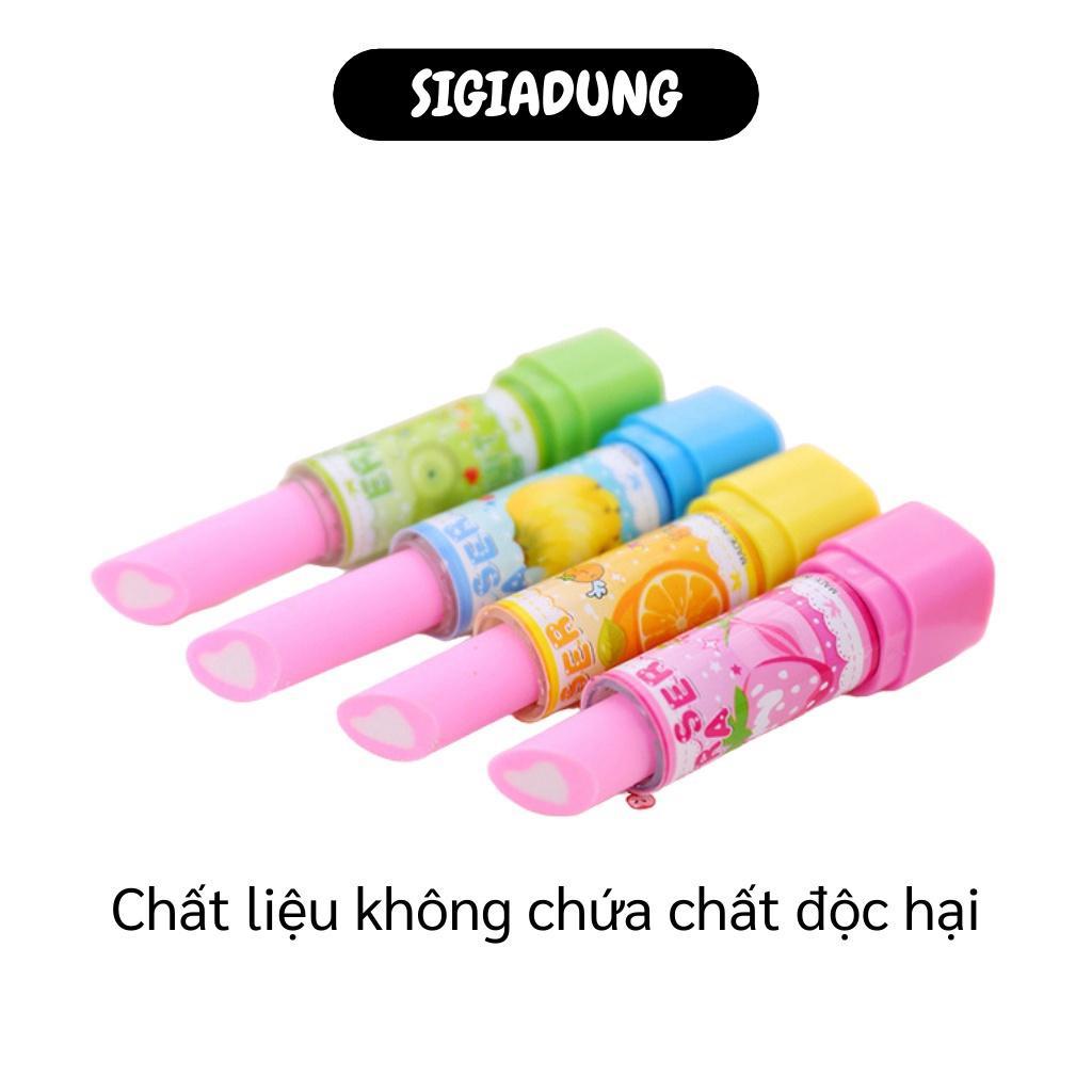 Dụng Cụ Học Tập - Gôm Tẩy Bút Hình Cây Son, Không Chứa Chất Độc Hại, nhiều màu sắc thú vị 7462