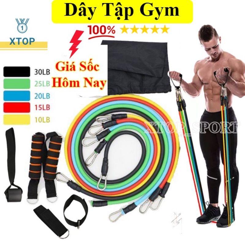 Day ngũ sắc tập gym ,dây kháng lực