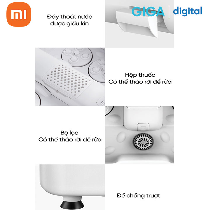 Máy massage chân 3in1 Xiaomi ZMZ-X5 (Bồn ngâm chân thông minh HITH X5) - Hàng Chính Hãng