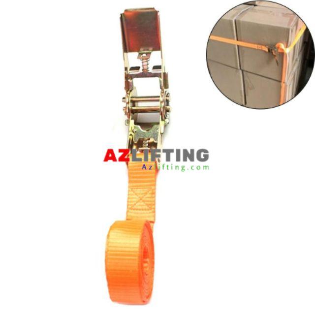 Dây cảo chằng hàng không móc 25mm 1 tấn - cam
