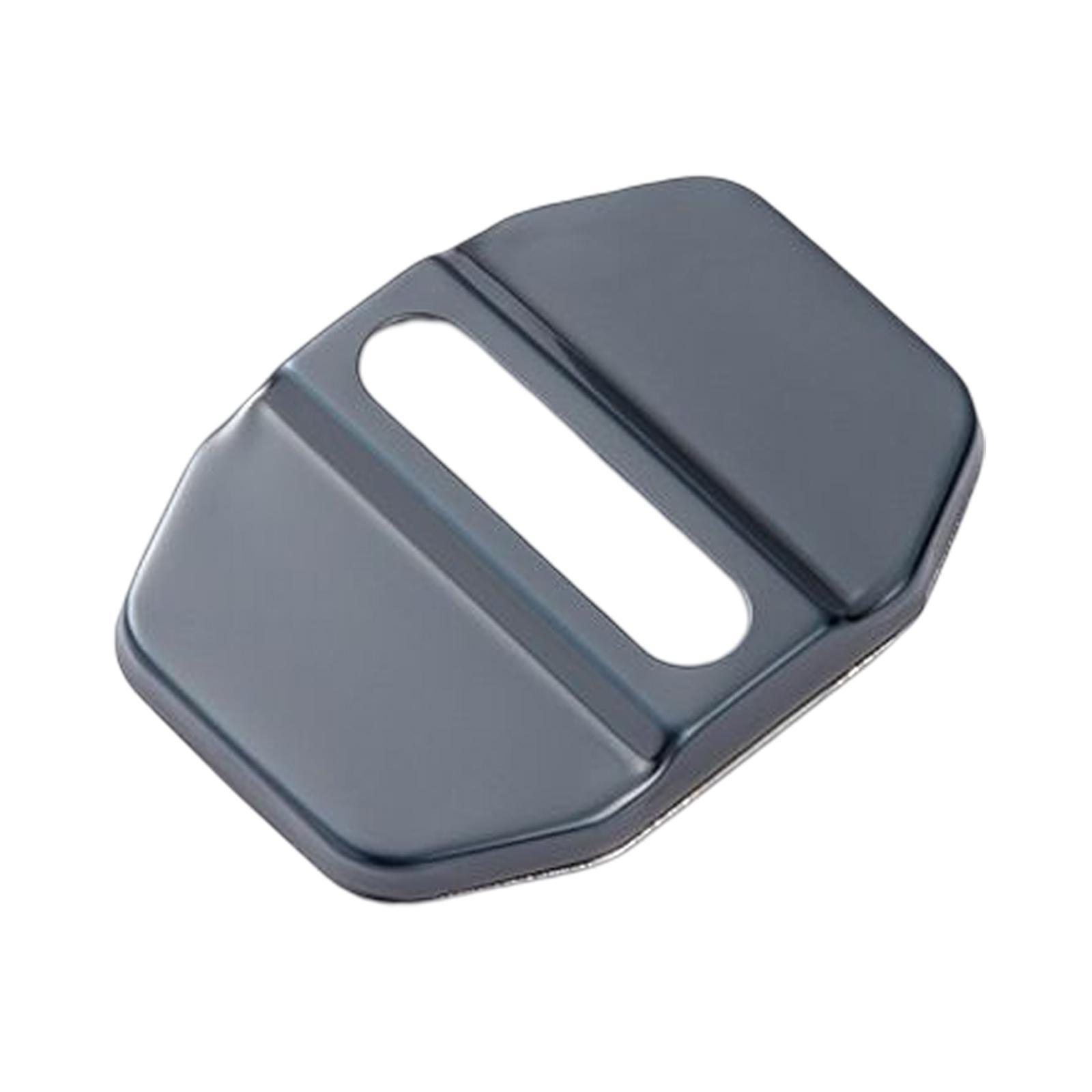4  Door Lock Covers for    Stainless Black