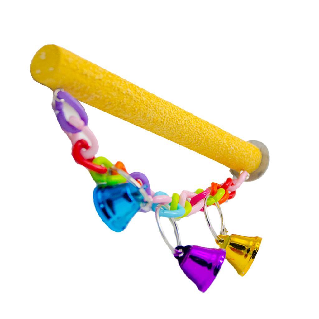 3 Pcs Bird Cage Toy Parrot Wood Stand Chew Toy Branch Perches