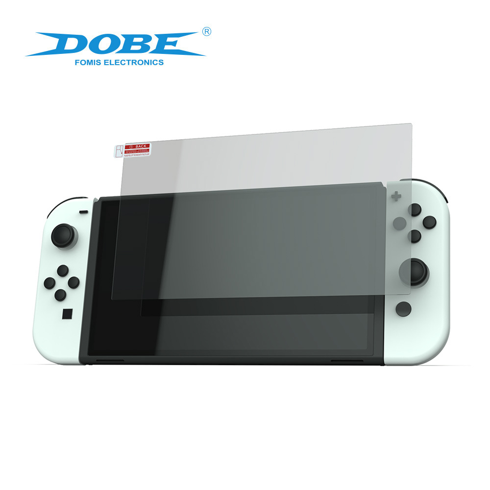 Miếng Dán Kính Cường Lực Dobe cho Nintendo Switch OLED (Bộ 2 Miếng) - Hàng Nhập Khẩu