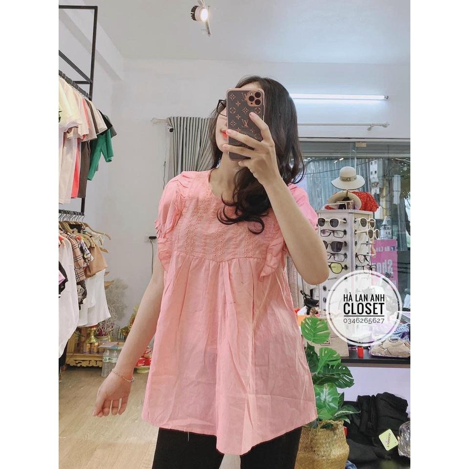 Áo bầu mùa hè siêu hot, freesize từ 43-68kg- áo bà bầu cao cấp chất đũi siêu mát siêu mềm ko nhăn