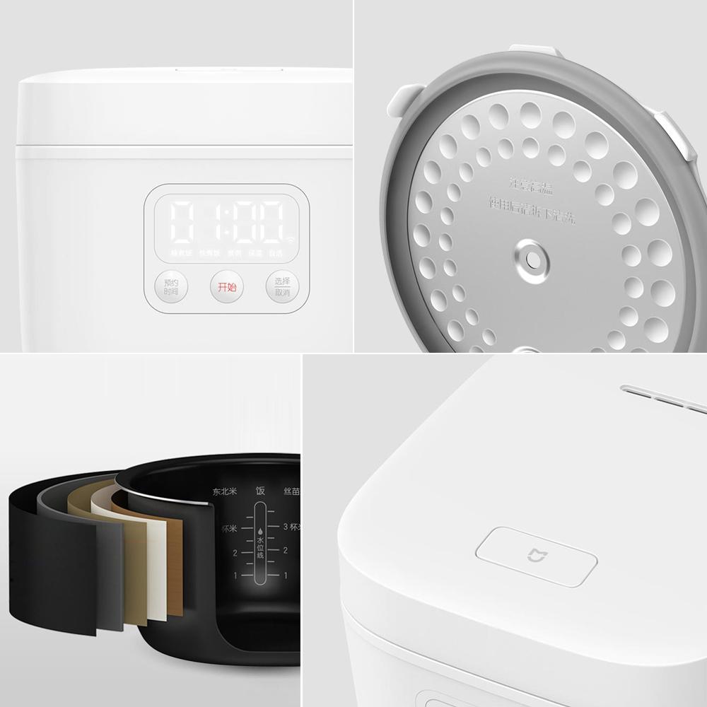 Xiaomi Mijia Electric Rice Cooker 1.6L 220V Kitchen Mini Cooker Small Rice Cook Machine Intelligent Appointment LED