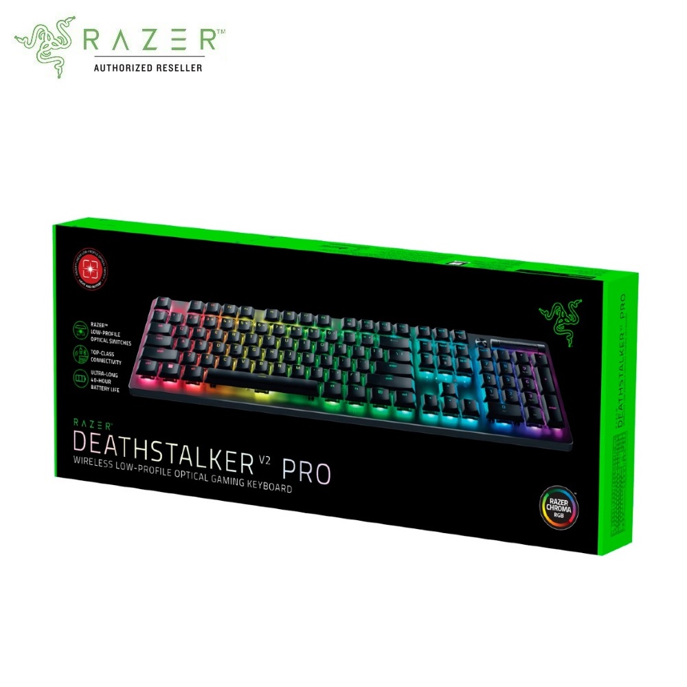 Bàn phím Razer DeathStalker V2 Pro-Wireless Low Profile Optical Gaming Keyboard_Mới, hàng chính hãng