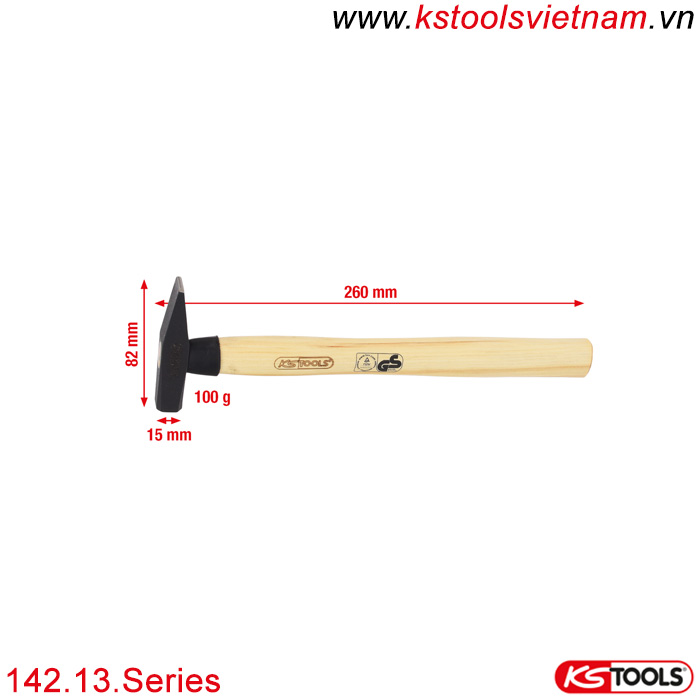 Búa kỹ thuật KS Tools 142.1330 Đức 300gram