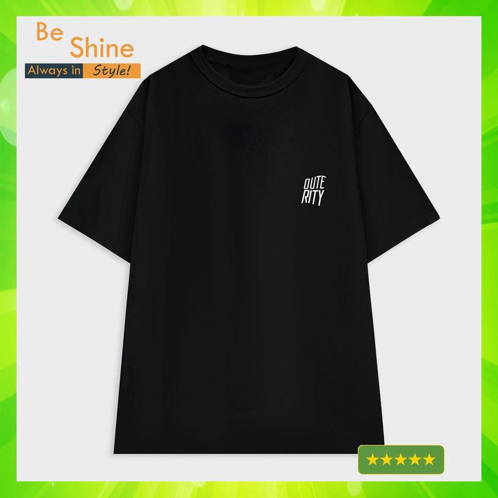 Áo Thun Unisex Form Rộng Outerity Big Logo , Áo Phông Cotton Tay Lỡ In Hình Local Brand Thời Trang - Beshine Clothing