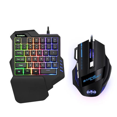 Đảm bảo chất lượng bàn phím một tay đầy màu sắc RGB ghi macro trò chơi không phải bàn phím cơ học ăn gà ngai vàng trò chơi di động bàn phím máy tính