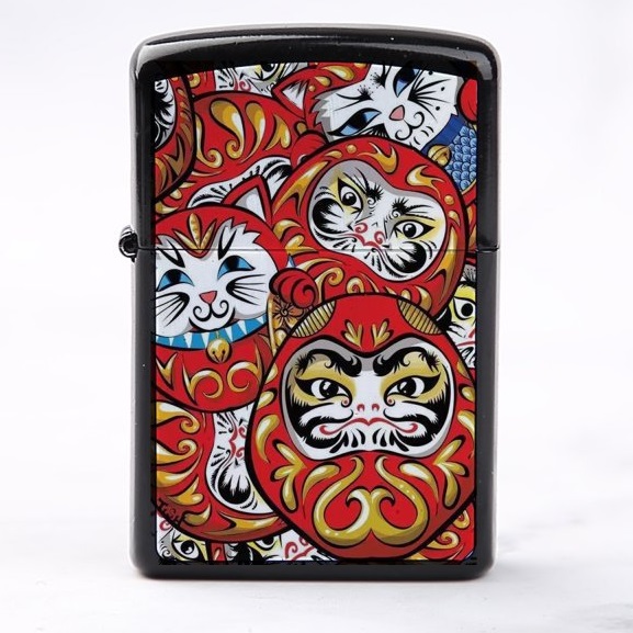 Đồ chơi Zippos hình lật đật Daruma nhật may mắn tặng kèm túi rút nature 1474 1-3