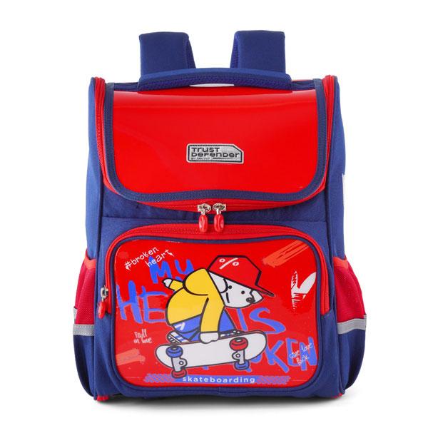 Ba Lô Chống Gù Puppy - Mr.Vui 1061 - Xanh Đen + Đỏ