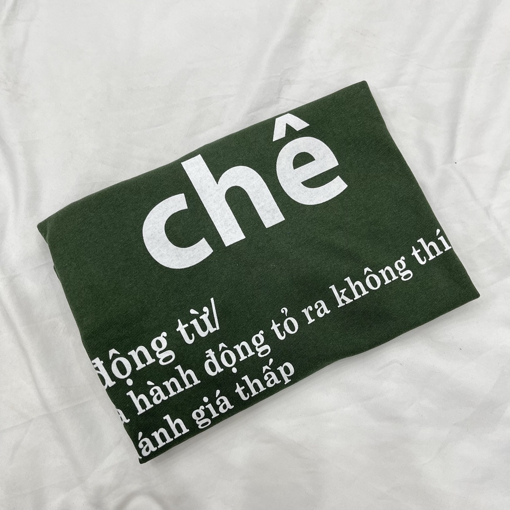 Áo thun Chê mẫu áo hot trend, mẫu áo thun CHÊ nam nữ 3158 unisex form rộng