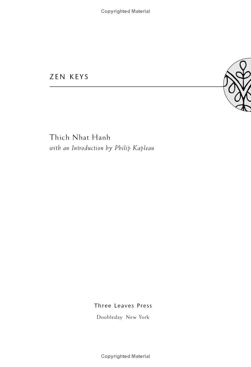 Zen Keys: A Guide To Zen Practice