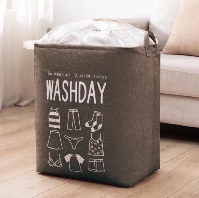Sọt vải đựng đồ có quai xách mẫu mới có thể dùng đựng chăn màn Washday size vừa