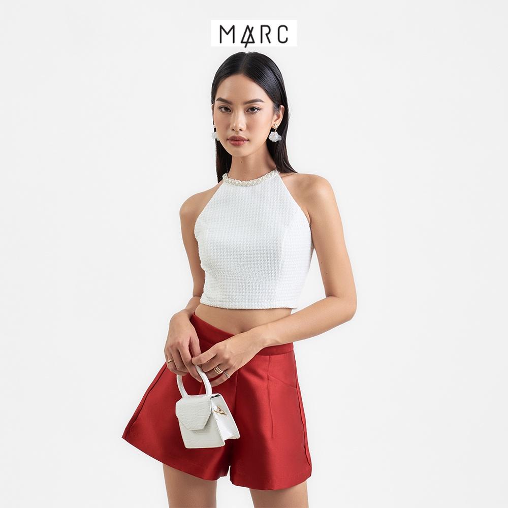 Quần short nữ MARC FASHION lưng cao form A túi xéo liền ben CBLT111622