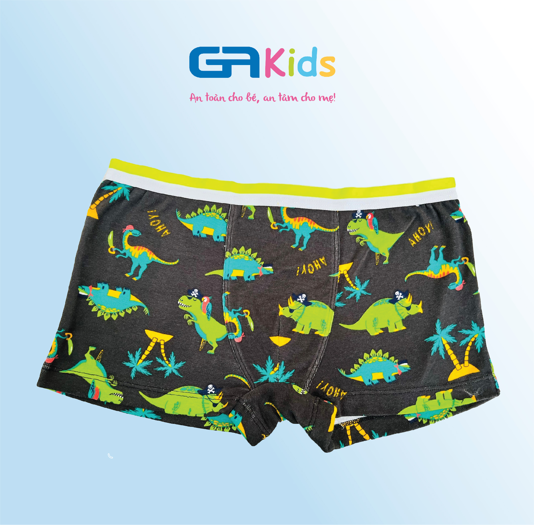 Set 7 Quần Lót Boxer Bé Trai GAKIDS - Cotton Cao Cấp, Thấm Hút Tốt, Thoải Mái Cho Bé Trai Năng Động Cả Ngày