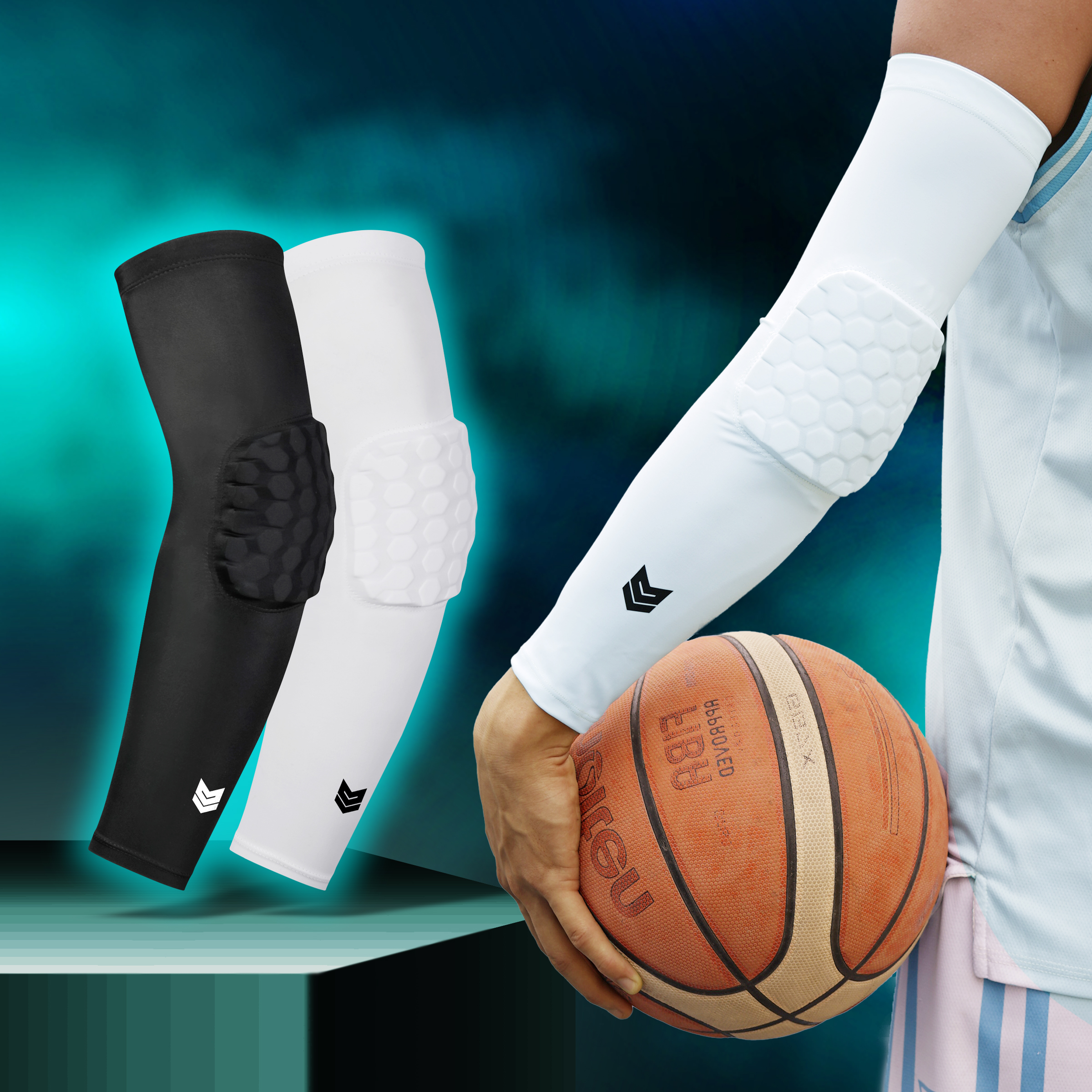 Băng bảo vệ khuỷu tay Găng ống tay thể thao Redikick arm sleeve có đệm chống chấn thương Đá Bóng Bóng rổ Bóng chuyền