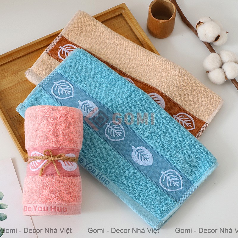 Khăn Tắm/Khăn Mặt Cotton Mềm Mại Thấm Hút Nước 34x75cm Nhanh Khô
