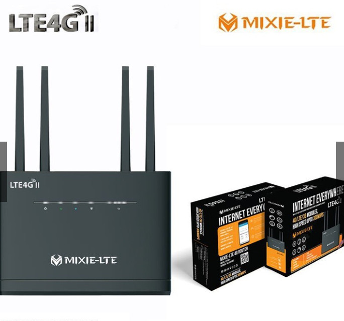 Phát wifi từ sim 4G MIXIE LTE4G hỗ trợ 32 user phát sóng cực xa - nguồn trực tiếp 12V (Đen) HÀNG NHẬP KHẨU