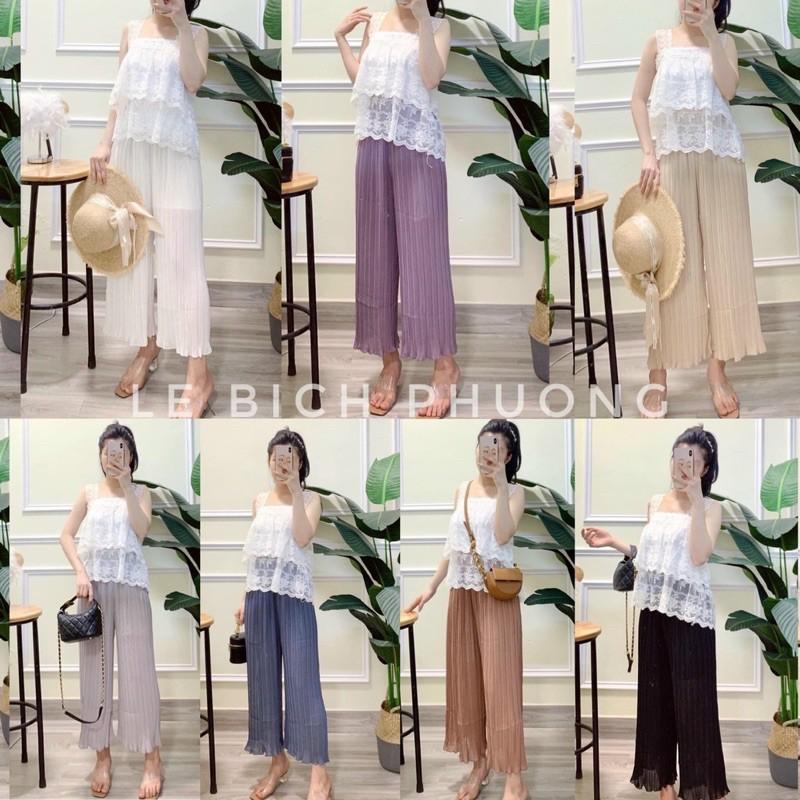 Quần suông ống sớ dập ly hàng qc
