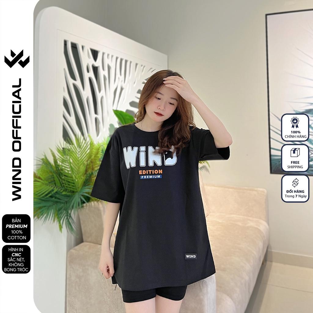 Áo thun tay lỡ form rộng WIND phông unisex bản Premium Edition nam nữ oversize ulzzang