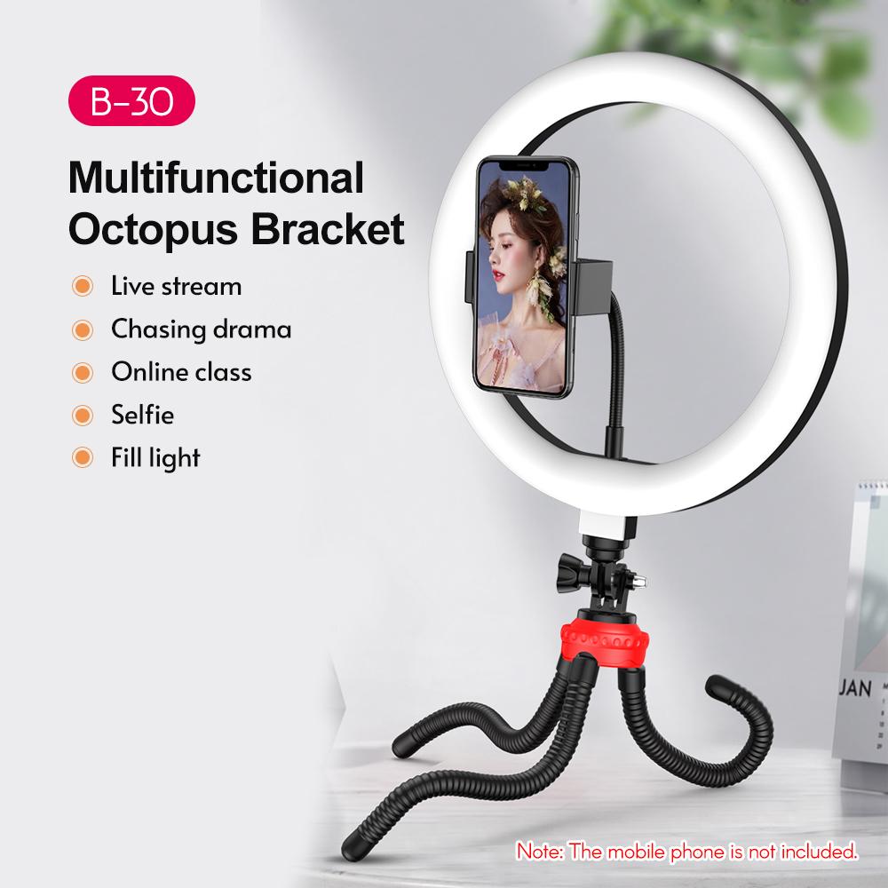 Bộ đèn LED vòng 10 inch chụp ảnh có thể điều chỉnh độ sáng thông minh điều khiển từ xa