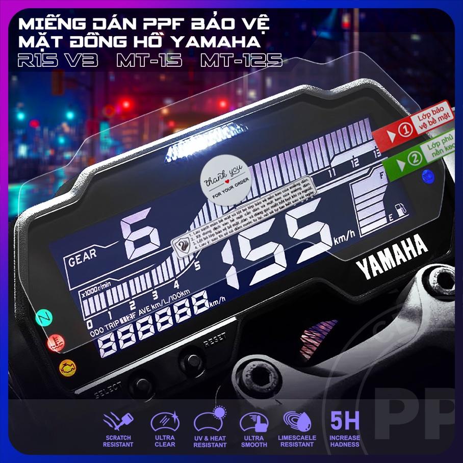 Miếng dán bảo vệ mặt đồng hồ Yamaha R15 v3 chống trầy xước màn hình R15v3