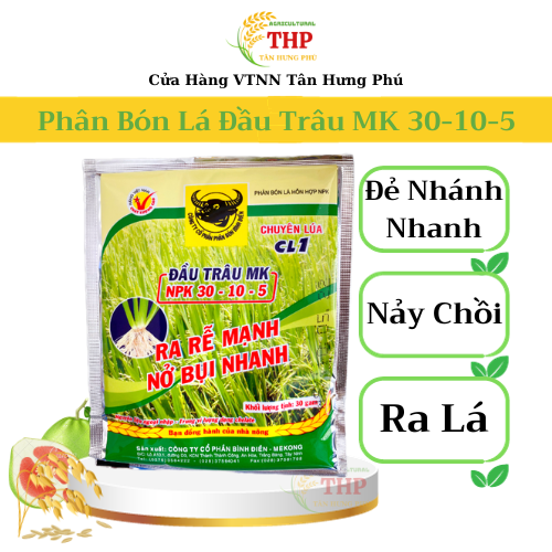 Phân Bón Lá Đầu Trâu MK 30-10-5 | PHÂN BÓN LÁ | PHÂN BÓN | Gói 10g - 30g