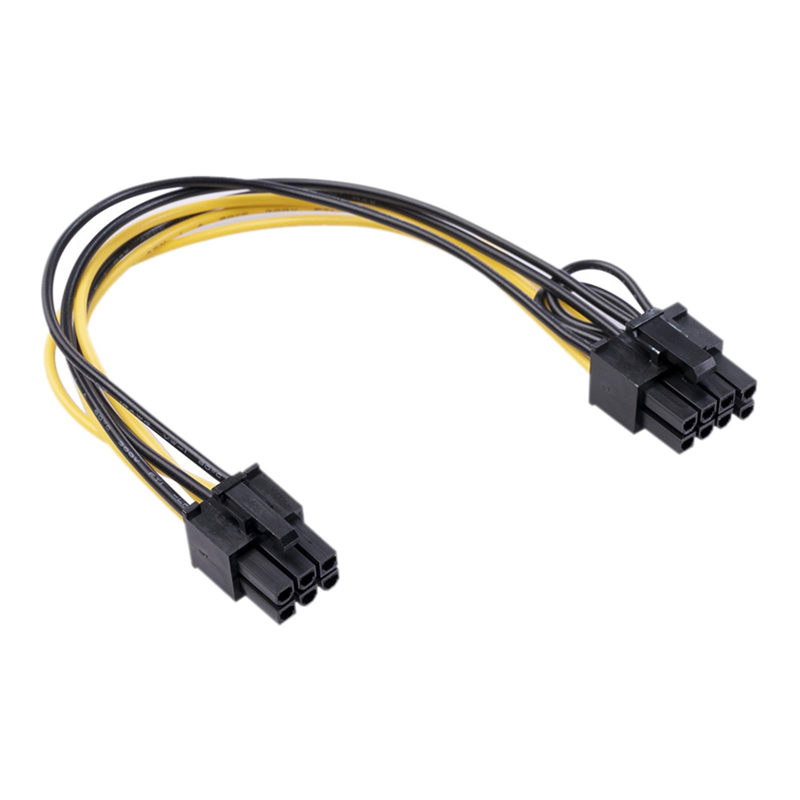 PCI-e 6 Pin Female to 8 Pin Female PCI Express Power Adapter Cable Power Supply Cable for Graphics Video Card 8 pin Splitter