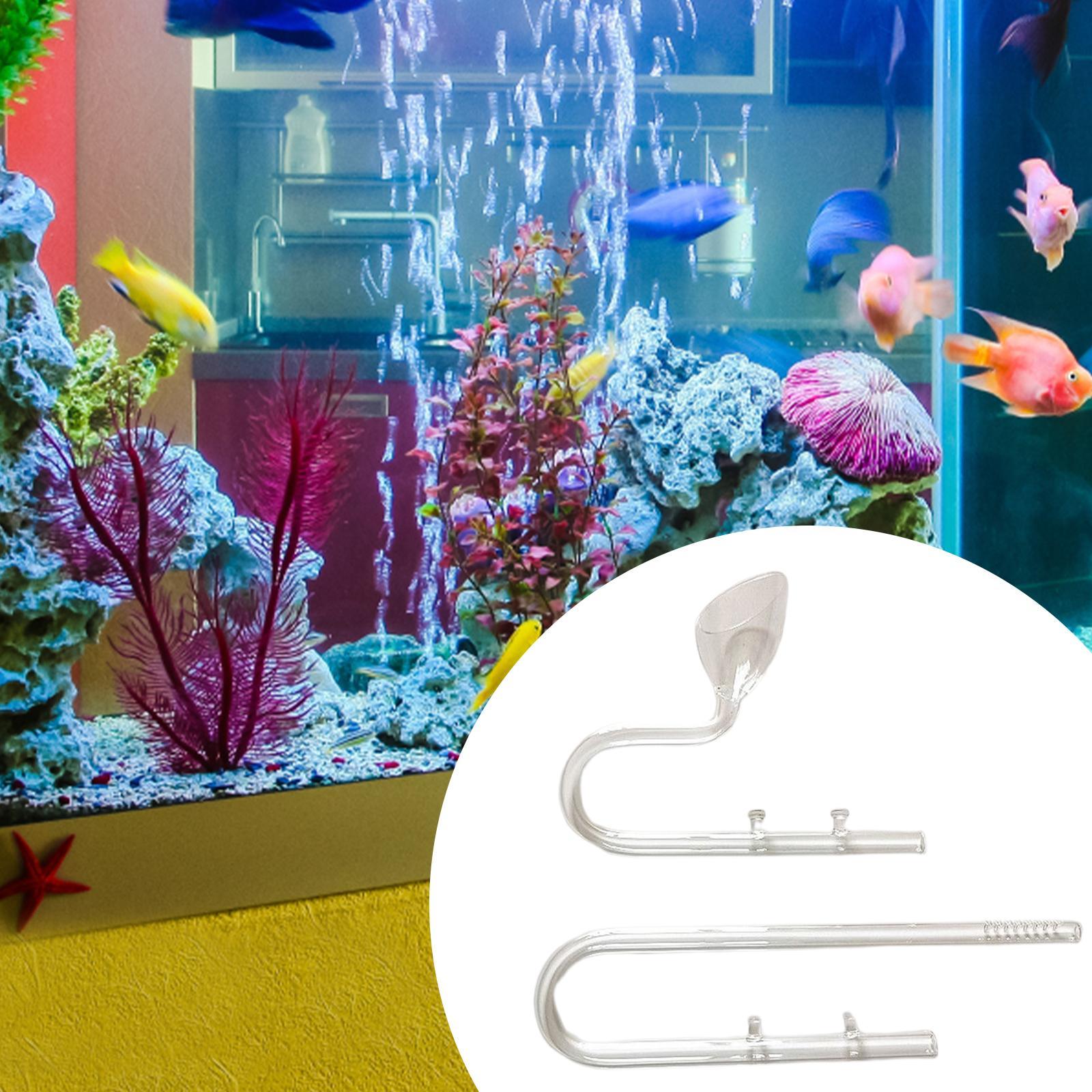 Glass Lily Pipe Inflow Inflow/Outflow 12/16mm Glass Aquarium Water  Tank Filter