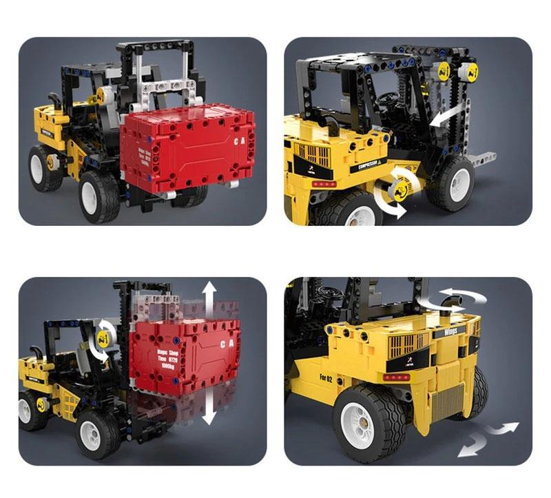 Đồ Chơi Lắp Ráp Xe Nâng Kỹ Thuật Forklift - CaDA C65002W
