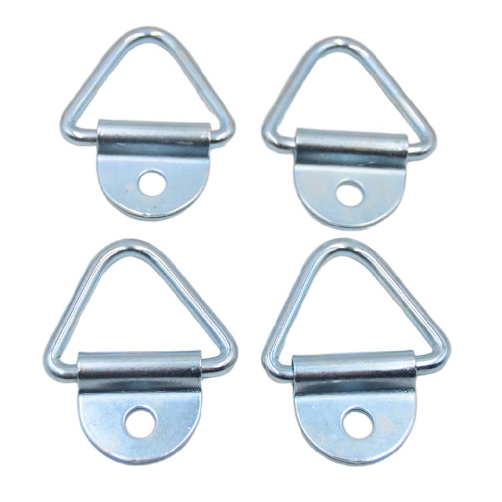 4 Pcs Cargo Tie-Down V-Ring Anchors Fit For Trucks Pickups Trailers Flush Mount
