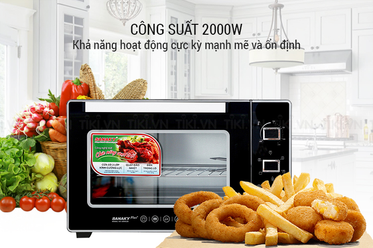 Lò Nướng Sanaky VH-5099S2D (50L) - Hàng chính hãng