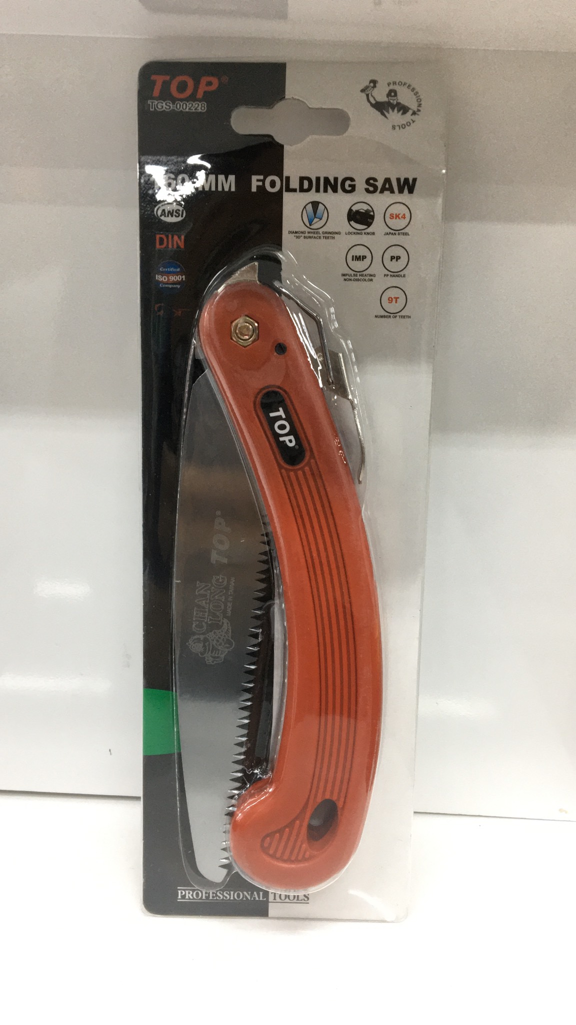 Cưa xếp cầm tay TOP cán đỏ TGS-00228