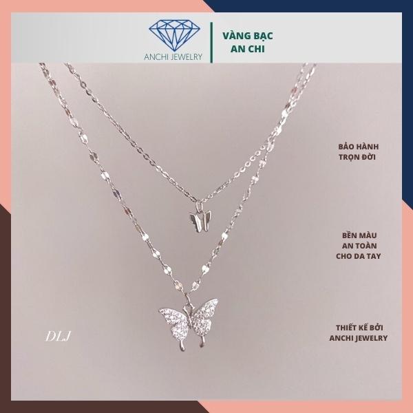 Dây chuyền đôi uyên ương hồ điệp, Quà tặng bạn gái,An chi jewelry