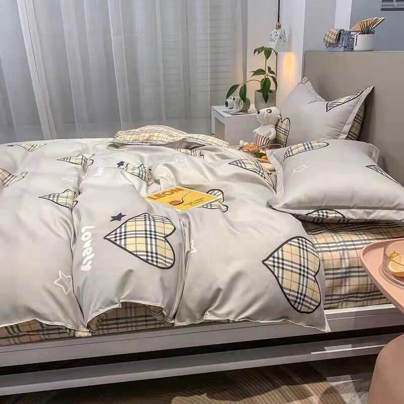 Bộ Cotton Poly Tim Ghi