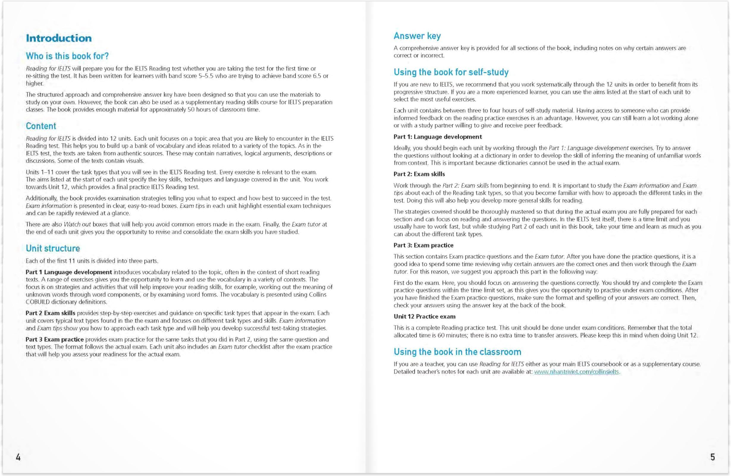 Sách Collins Reading For IELTS – 2nd Edition