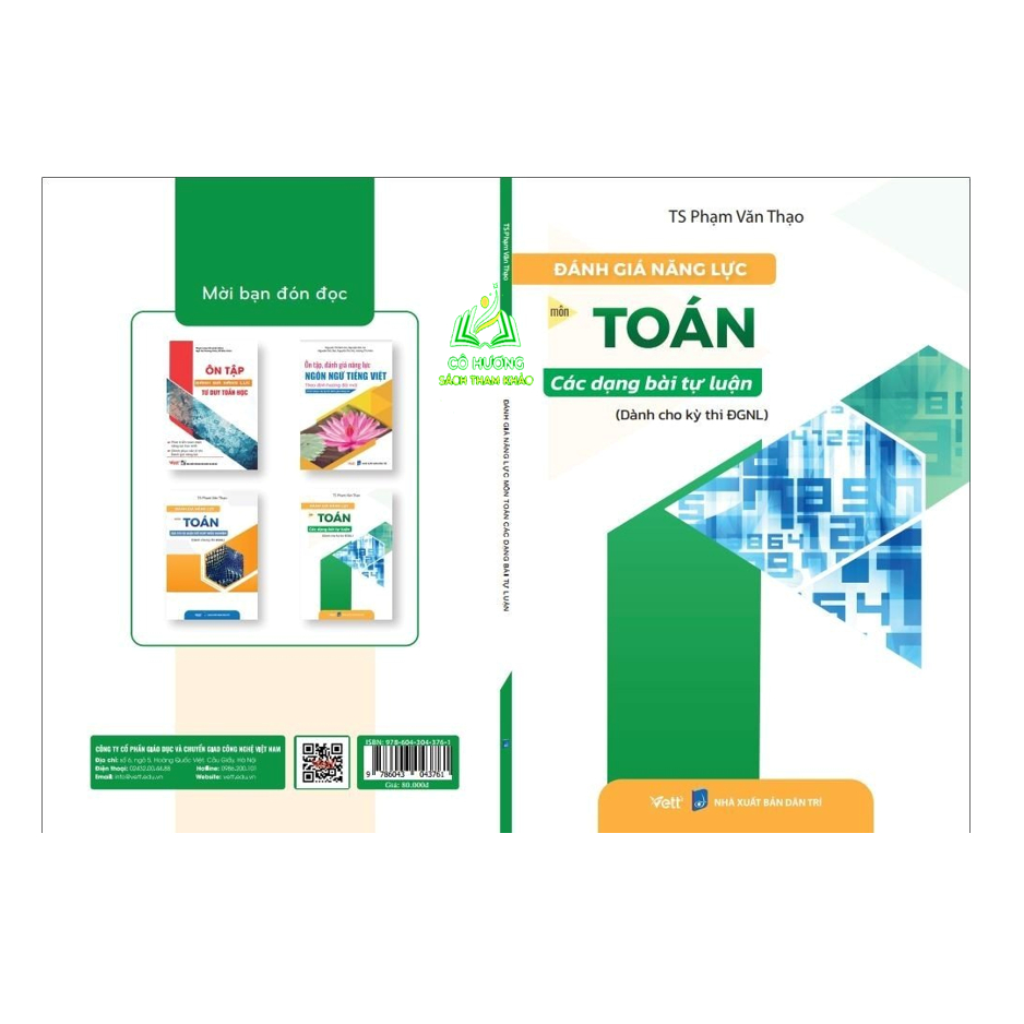 Sách - Đánh giá năng lực môn Toán các dạng bài tự luận