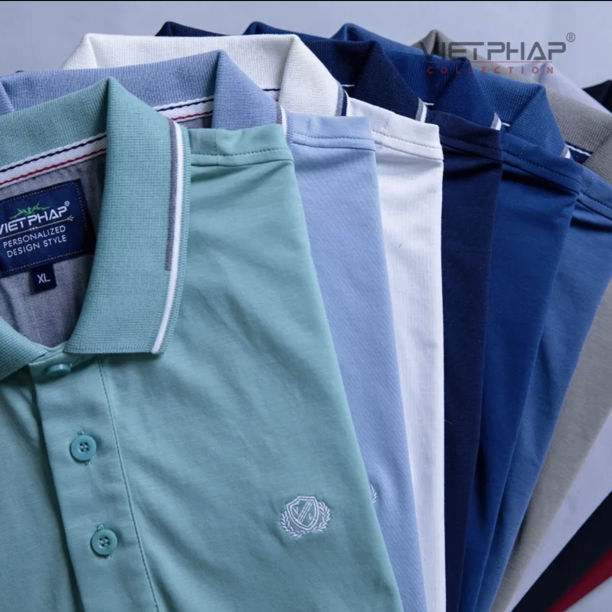 Áo Polo Nam VIỆT PHÁP Form Luxury - Thun Cây Dù Lạnh Màu lịch lãm, sang trọng 99903