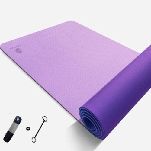 Thảm tập Yoga TPE 6mm Cao Cấp Bám Siêu Dính - Tặng kèm túi đựng