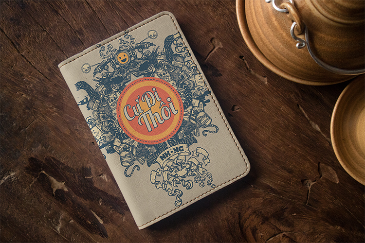 Bao Da Hộ Chiếu / PASSPORT Mika Nhộng CU DI THOI-002-P - Xám