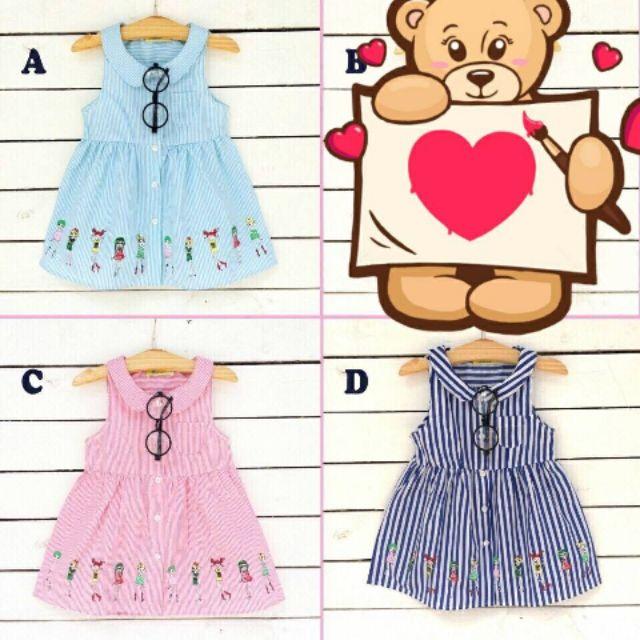 Váy bé gái vải kate nhẹ nhàng cho bé từ 1-7tuoi