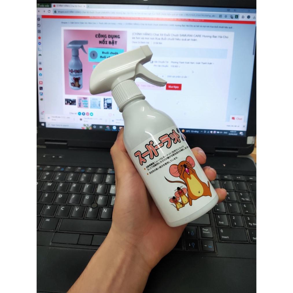 Xịt Đuổi Chuột SAMURAI CARE - An toàn - Xua Đuổi Chuột, Gián, Côn Trùng - Chỉ Sau 1 Lần Xịt