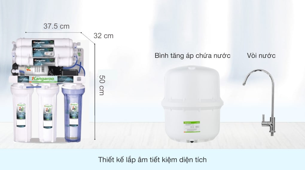 Máy lọc nước Kangaroo Hydrogen KG100HG-KV không vỏ bảo hành trong 24 tháng- Hàng chính hãng