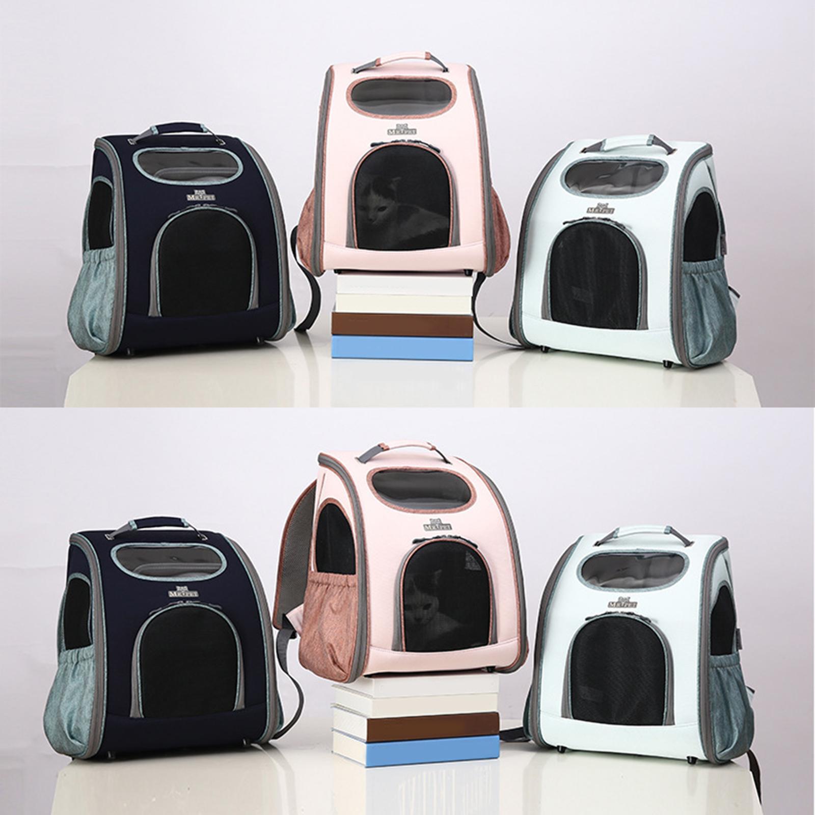Breathable Pet Dog&Cat Carrier Backpack Shoulders Bag Zipper Cage