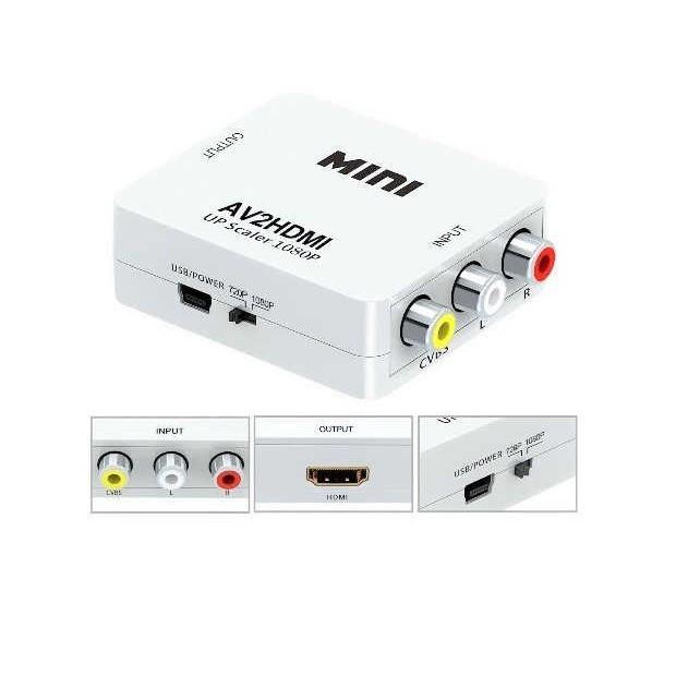 HUB Chuyển đổi mini AV sang HDMI