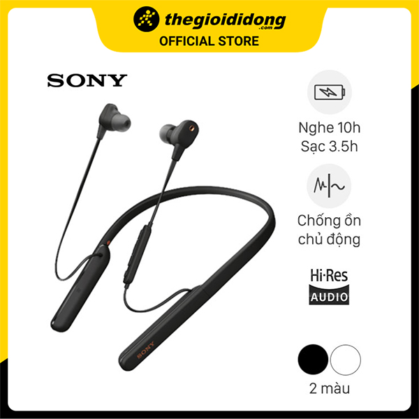 Tai nghe chống ồn không dây Sony WI-1000XM2 Đen - Chính hãng