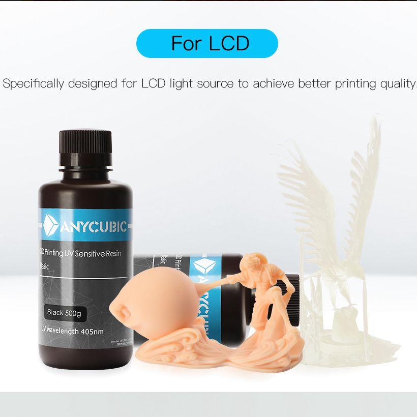 ANYCUBIC 405nm UV Nhựa Cho Photon 3D Máy In Photon Mono X Chất Liệu In LCD UV Nhạy Cảm Bình Thường 1Kg Chất Lỏng
