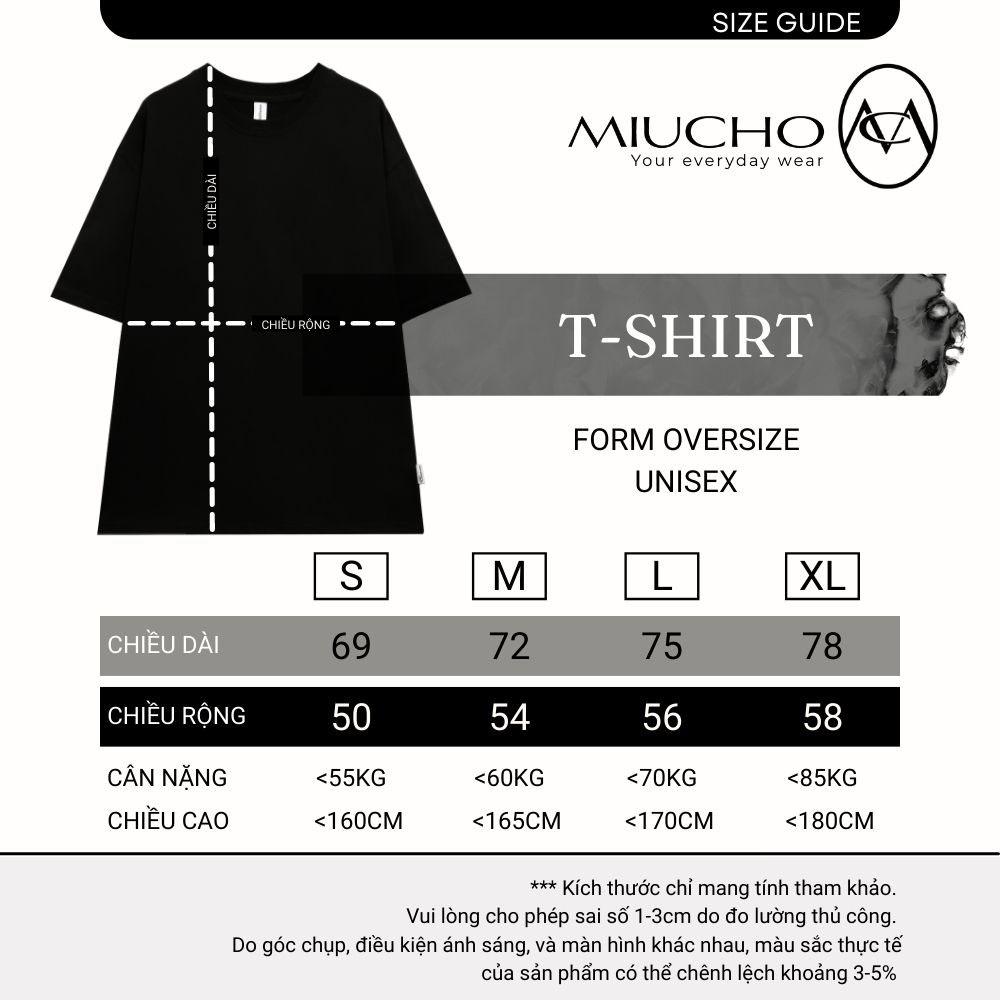 Áo thun nữ form rộng đẹp tay lỡ kiểu hàn quốc, áo phông nữ form rộng unisex vải cotton AT249 Miucho in brand name